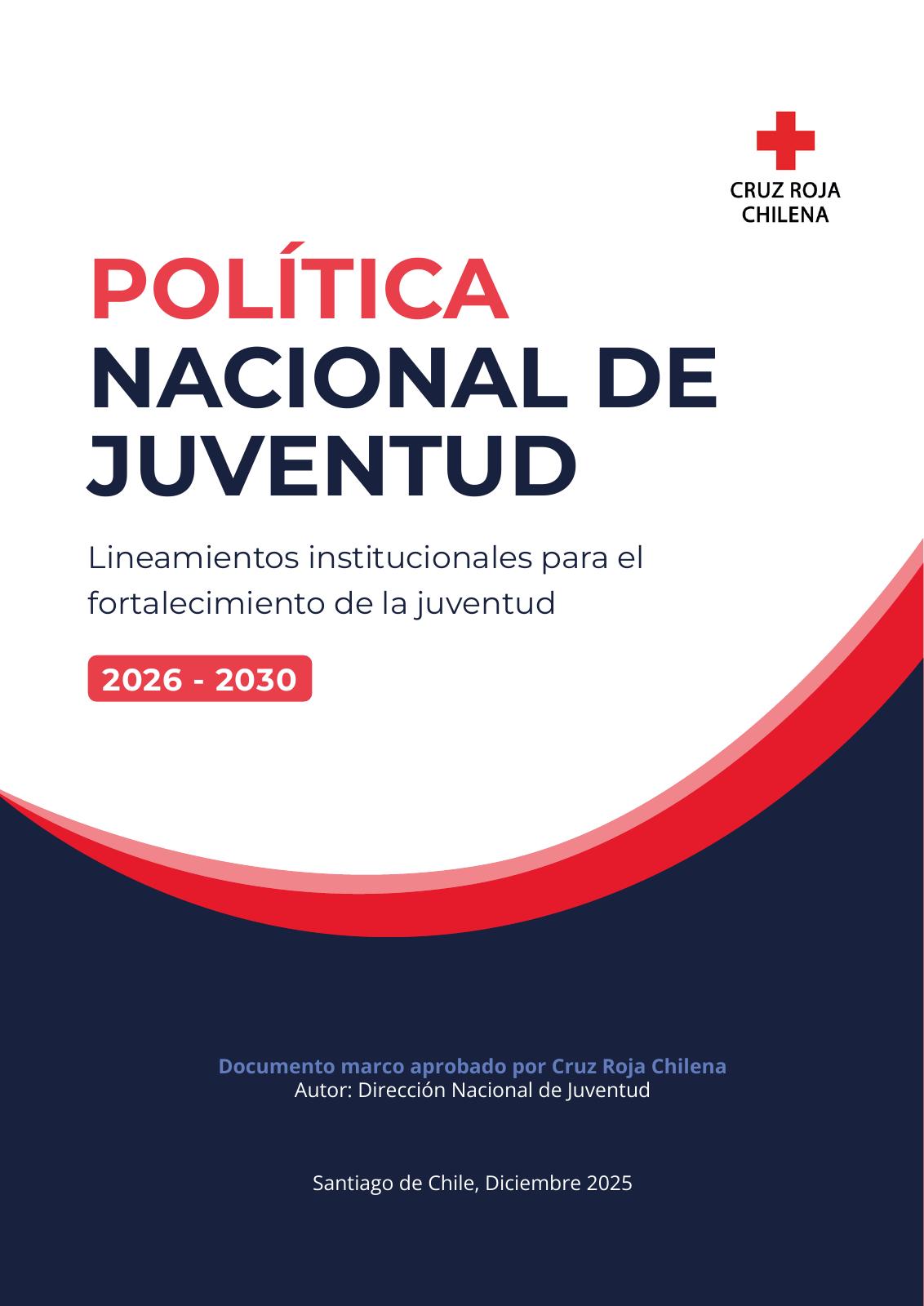 Portada de Política Nacional de Juventud 2026-2030